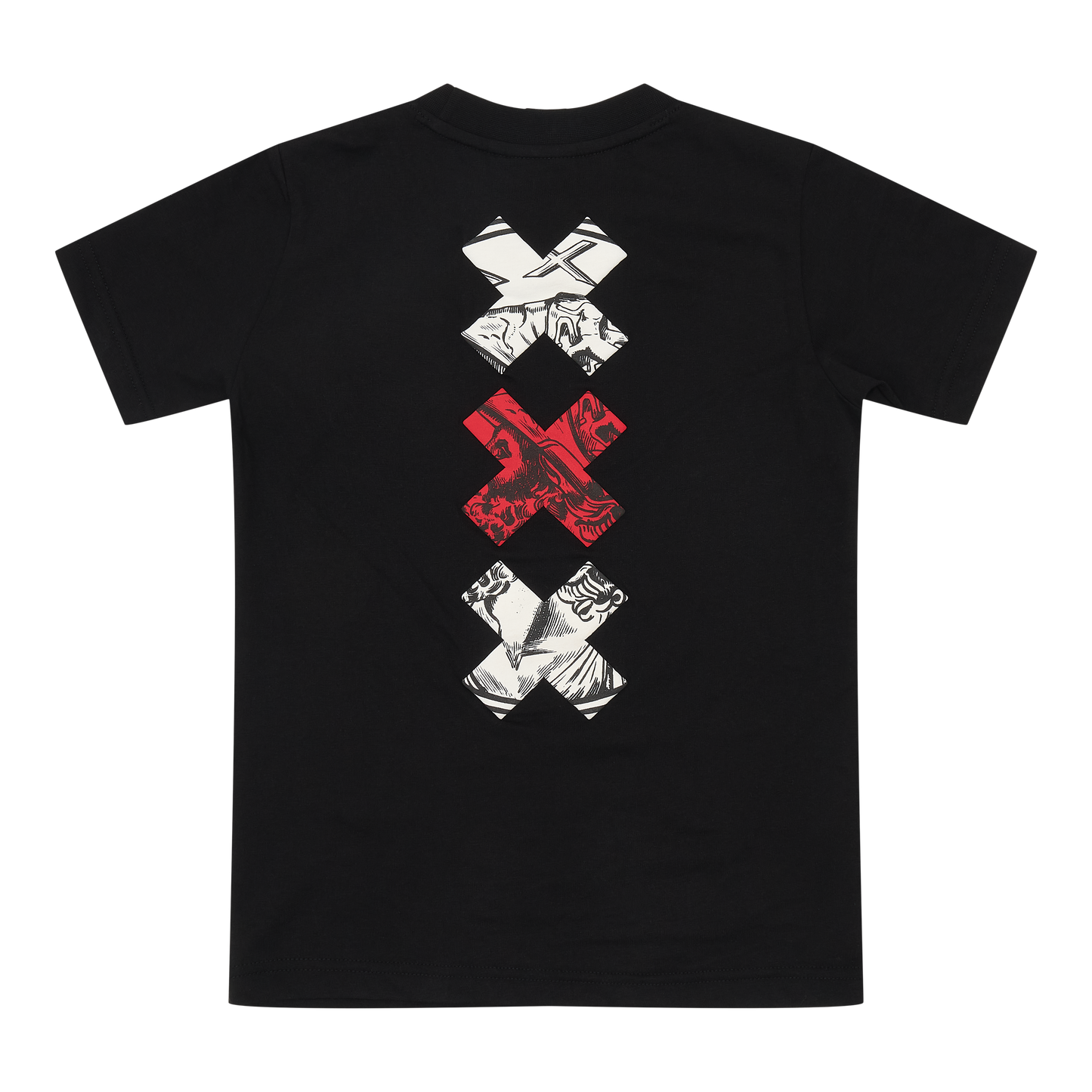 Ajax-t-shirt black crosses junior 7
