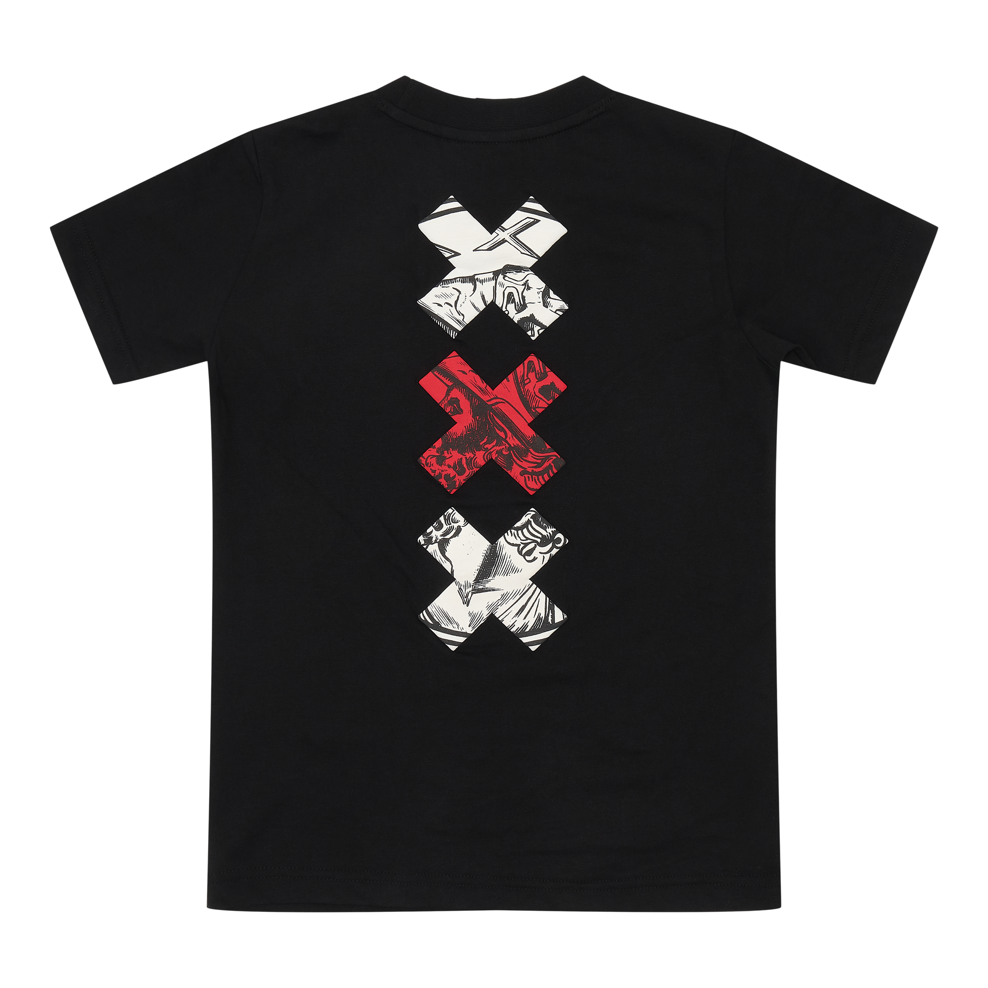 Ajax-t-shirt black crosses junior 7