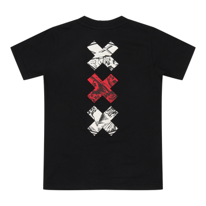 Ajax-t-shirt black crosses junior 7