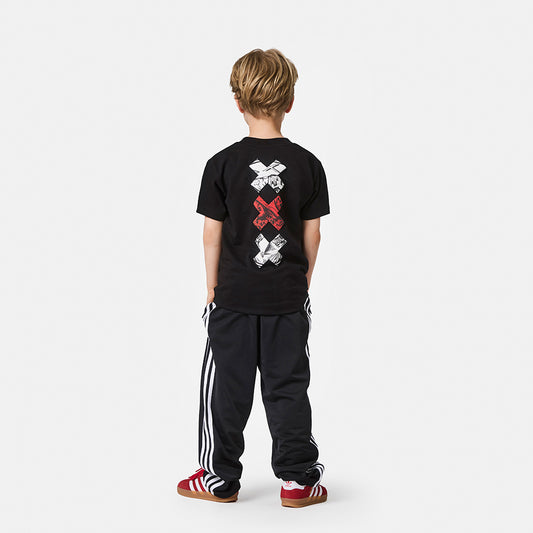 Ajax-t-shirt black crosses junior 2
