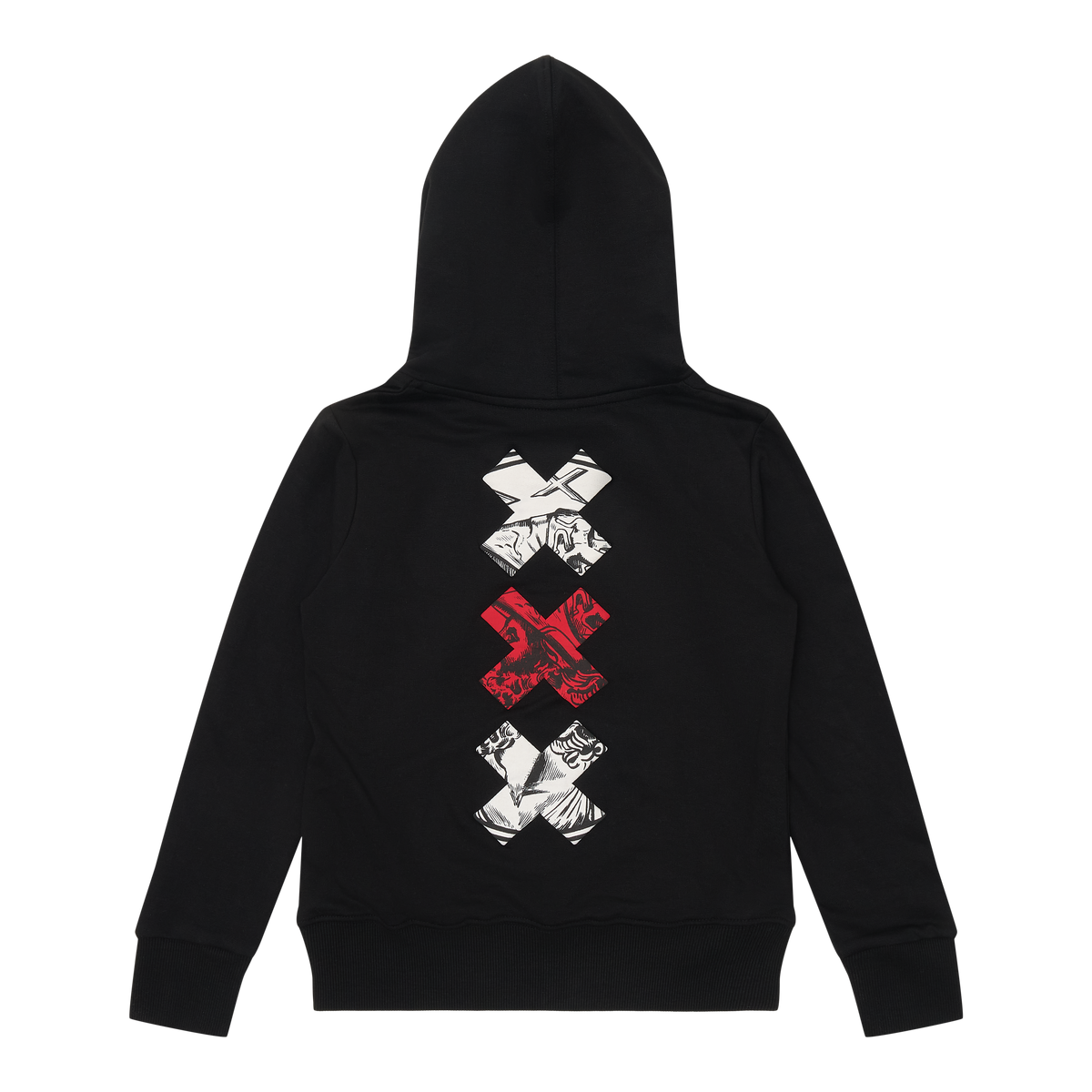 Ajax-hooded sweater black crosses junior 7
