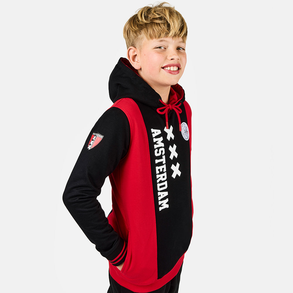 Ajax-hooded sweater red/black XXX junior 1