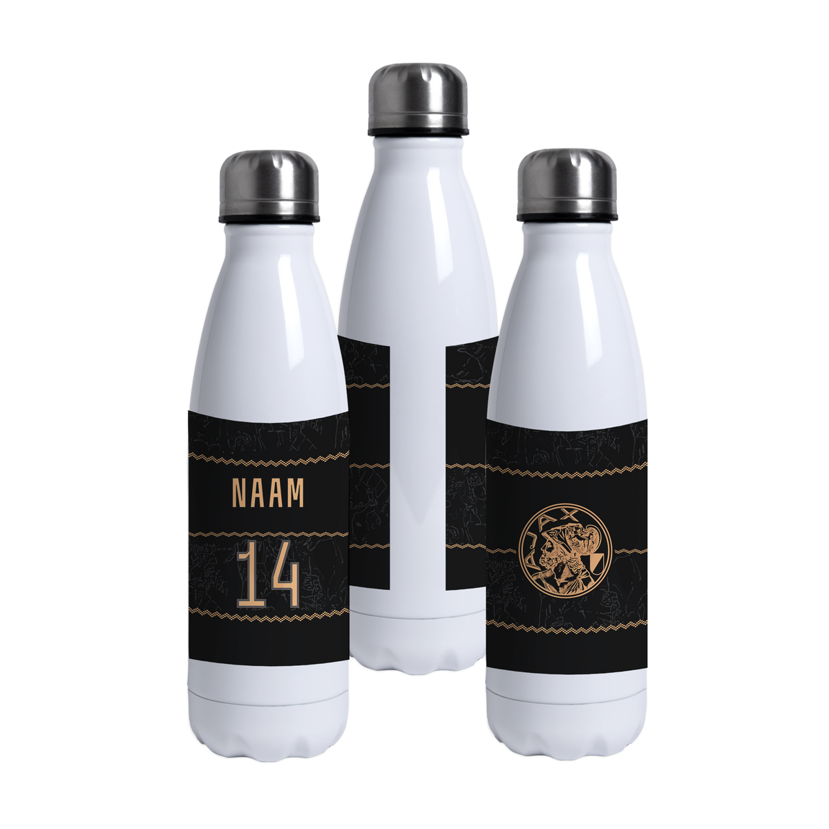 Ajax-drinking bottle away with name 1