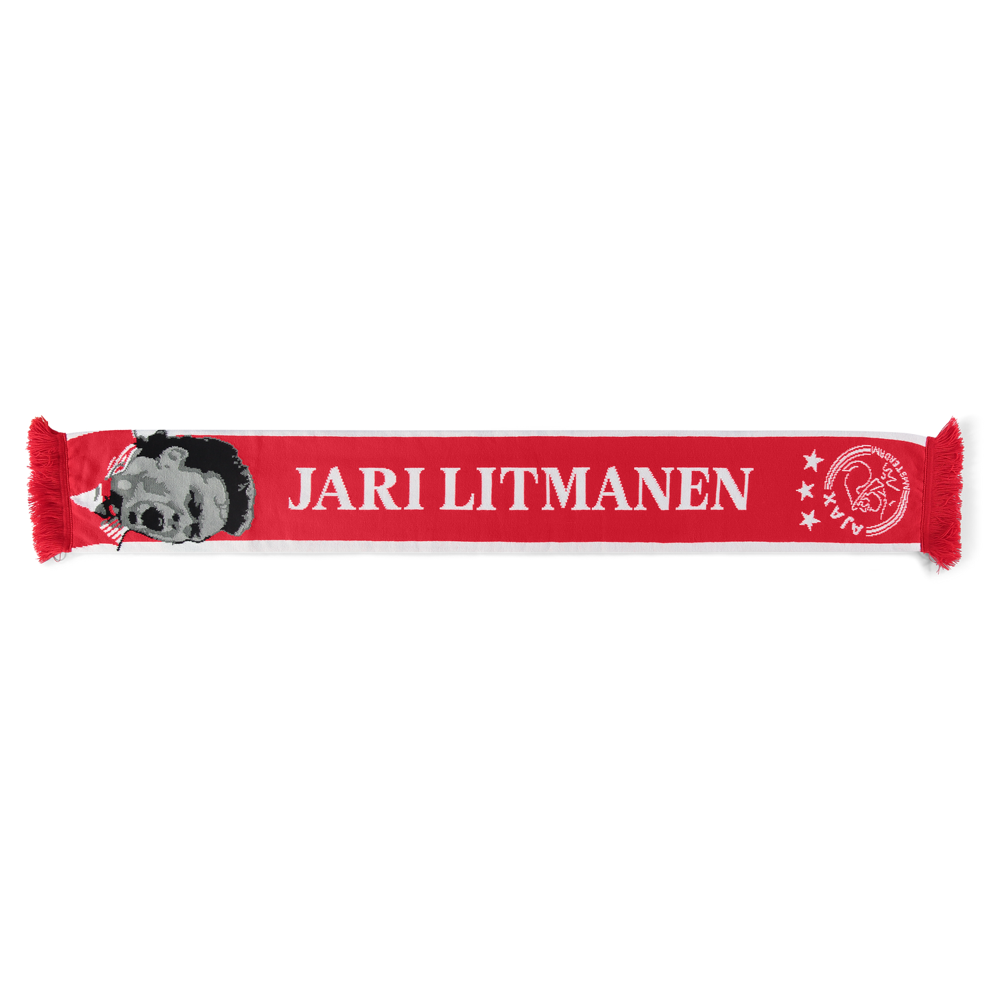 Ajax-scarf red/white Litmanen 10 1