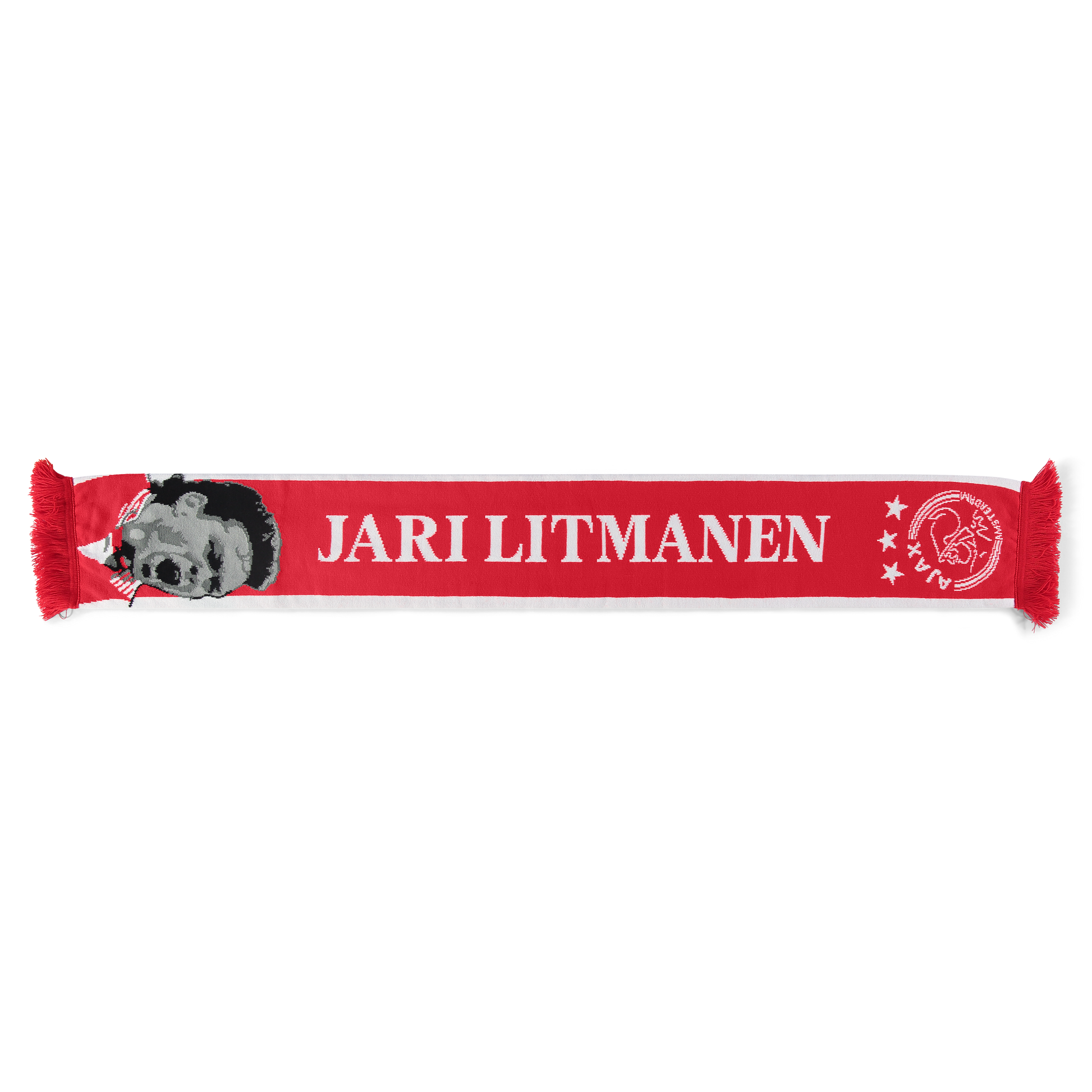 Ajax-scarf red/white Litmanen 10 1