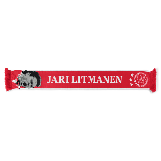 Ajax-scarf red/white Litmanen 10 1
