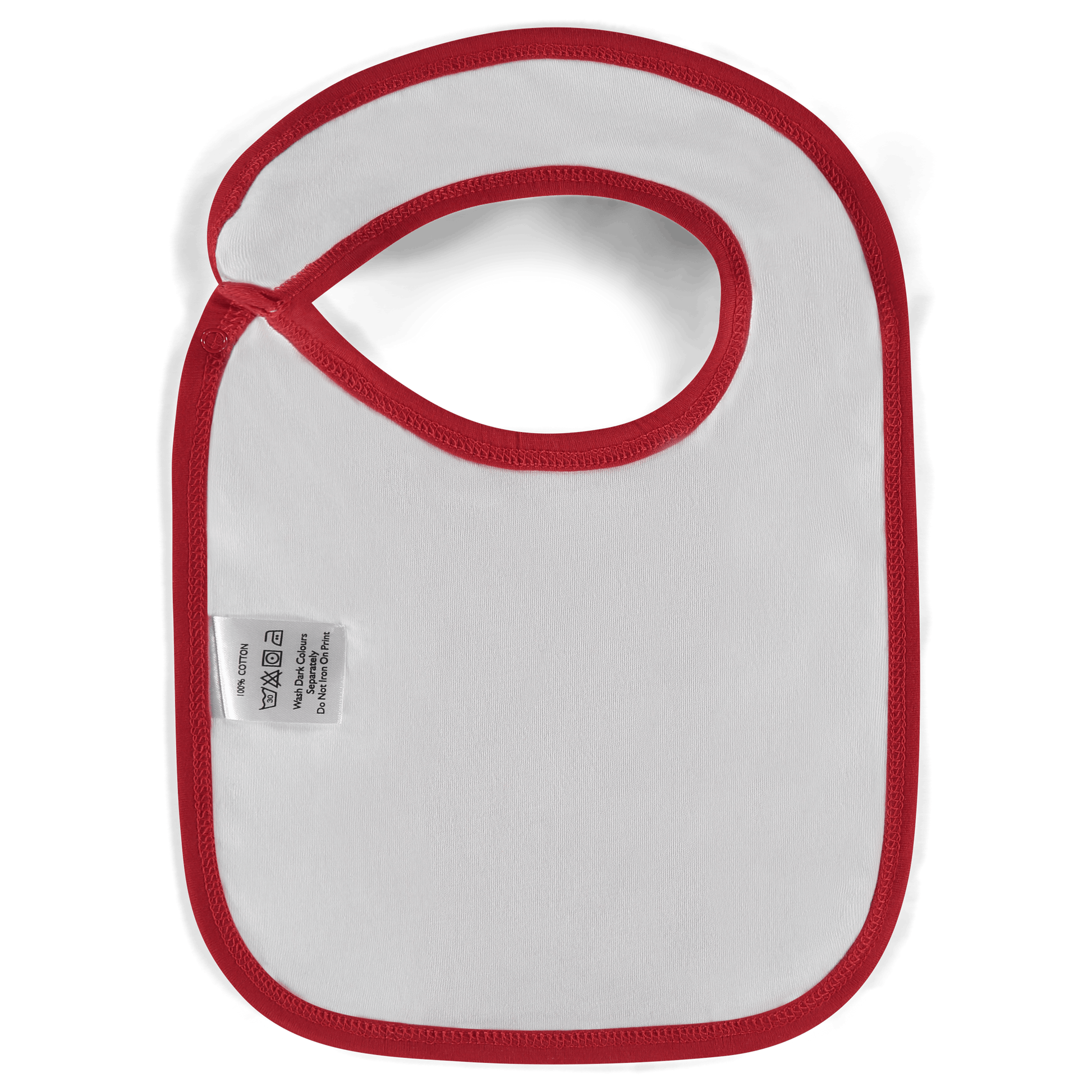 Ajax-baby bib white red white 3
