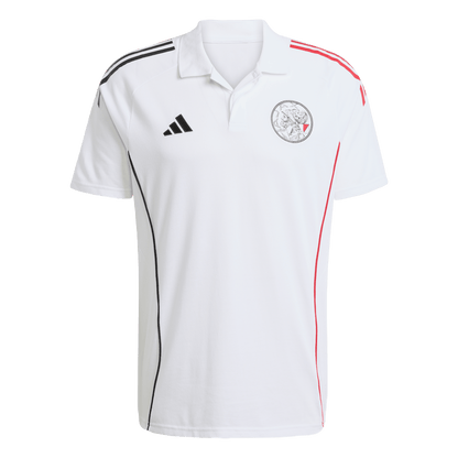 Ajax-training polo white senior 2025/2026 3