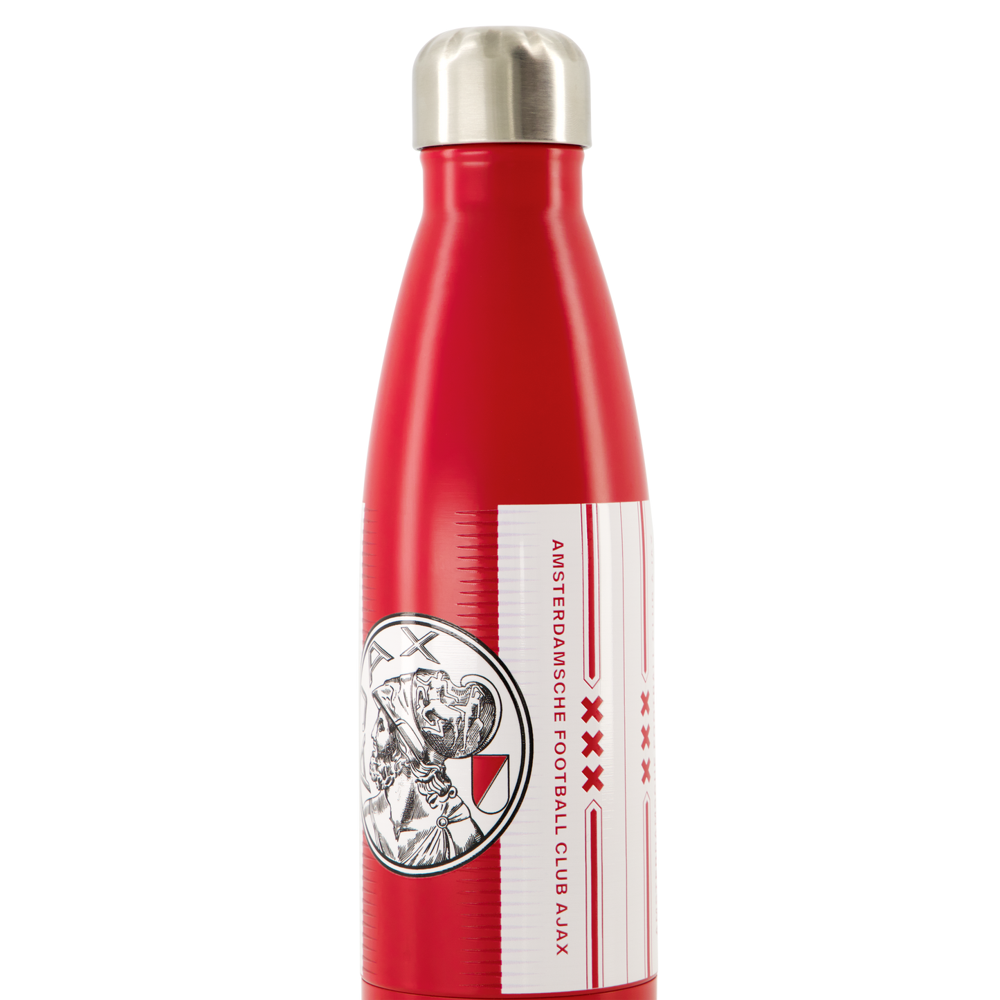 Ajax-water bottle white red white 2