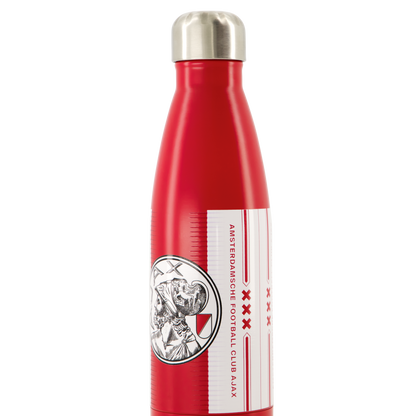 Ajax-water bottle white red white 2