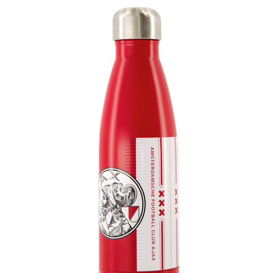 Ajax-water bottle white red white 2