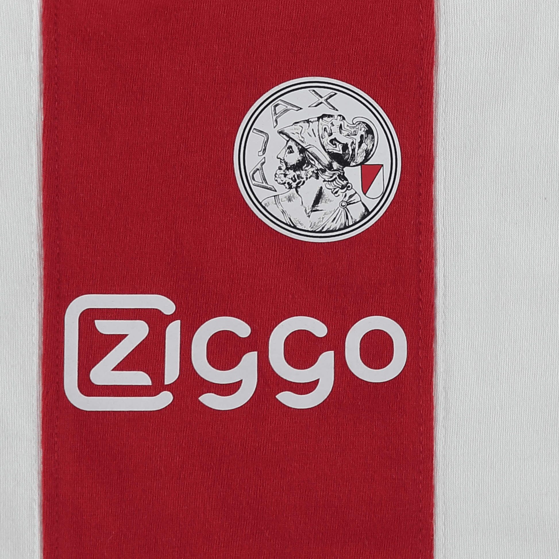 Ajax-baby bib white red white 2