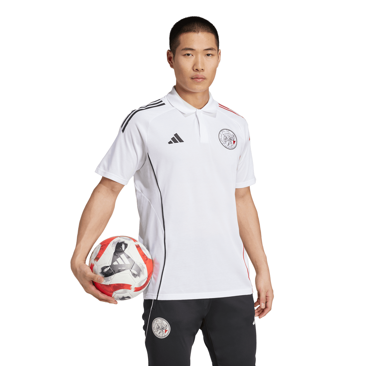 Ajax-training polo white senior 2025/2026 4