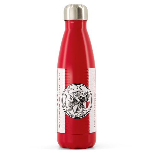 Ajax-water bottle white red white 1