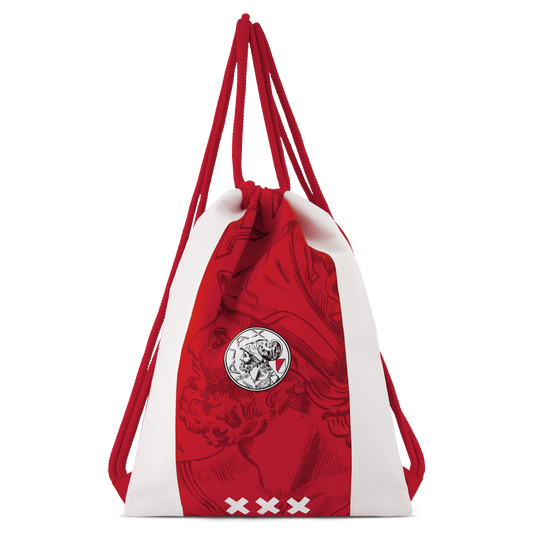 Ajax-gymbag white red white 2