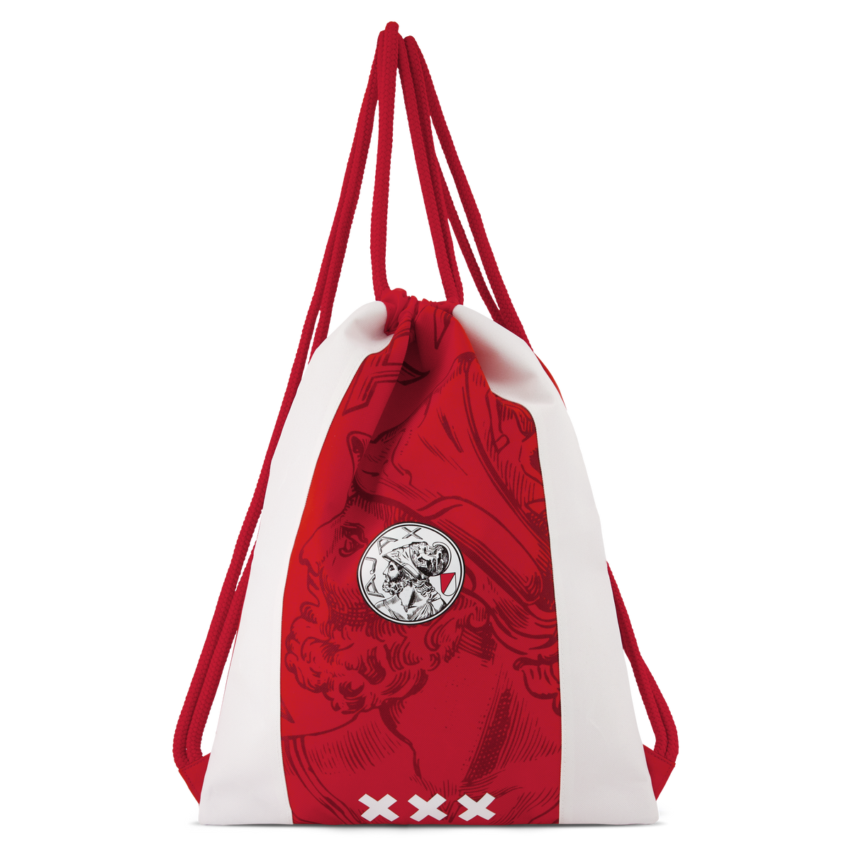 Ajax-gymbag white red white 2