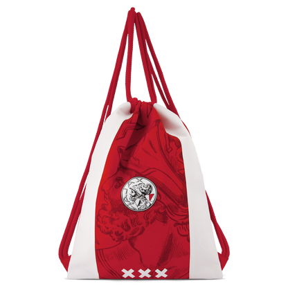Ajax-gymbag white red white 2