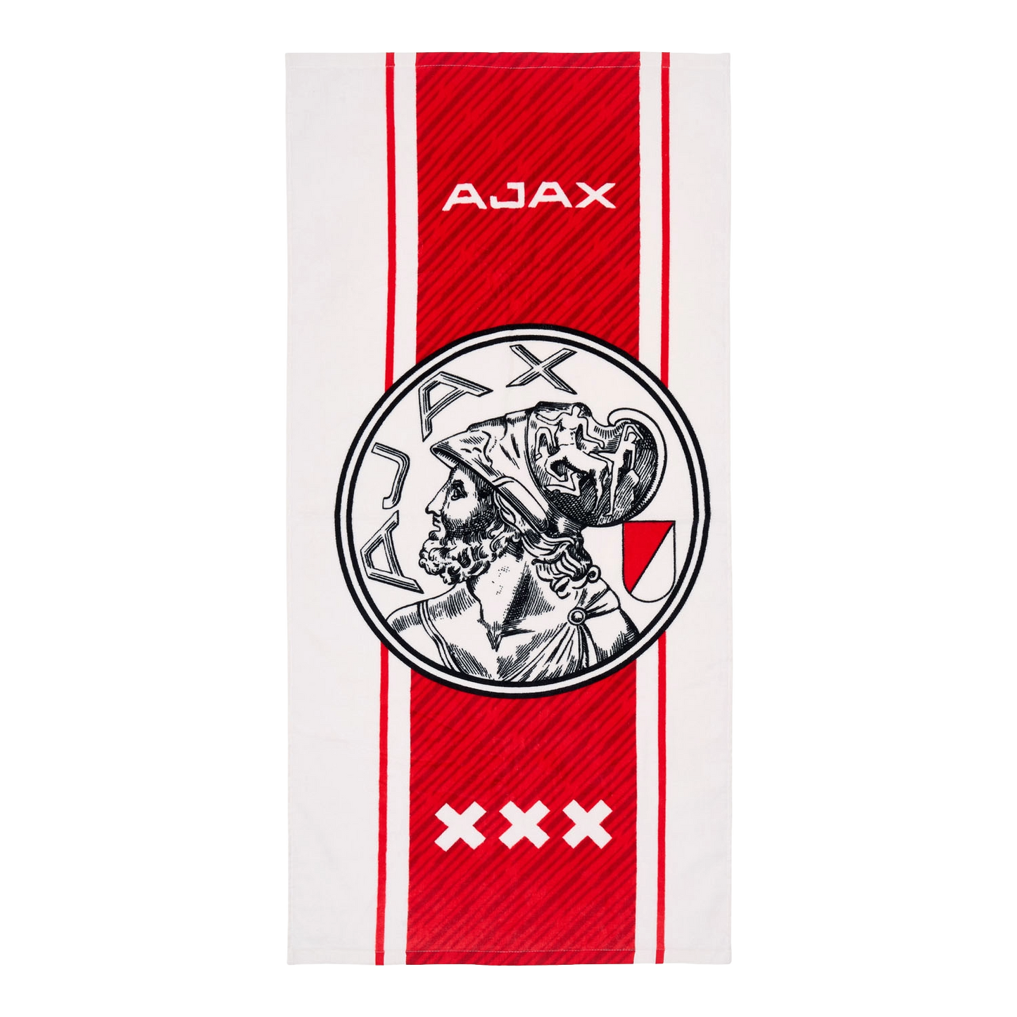 Ajax-towel white red white 50x100 cm 1