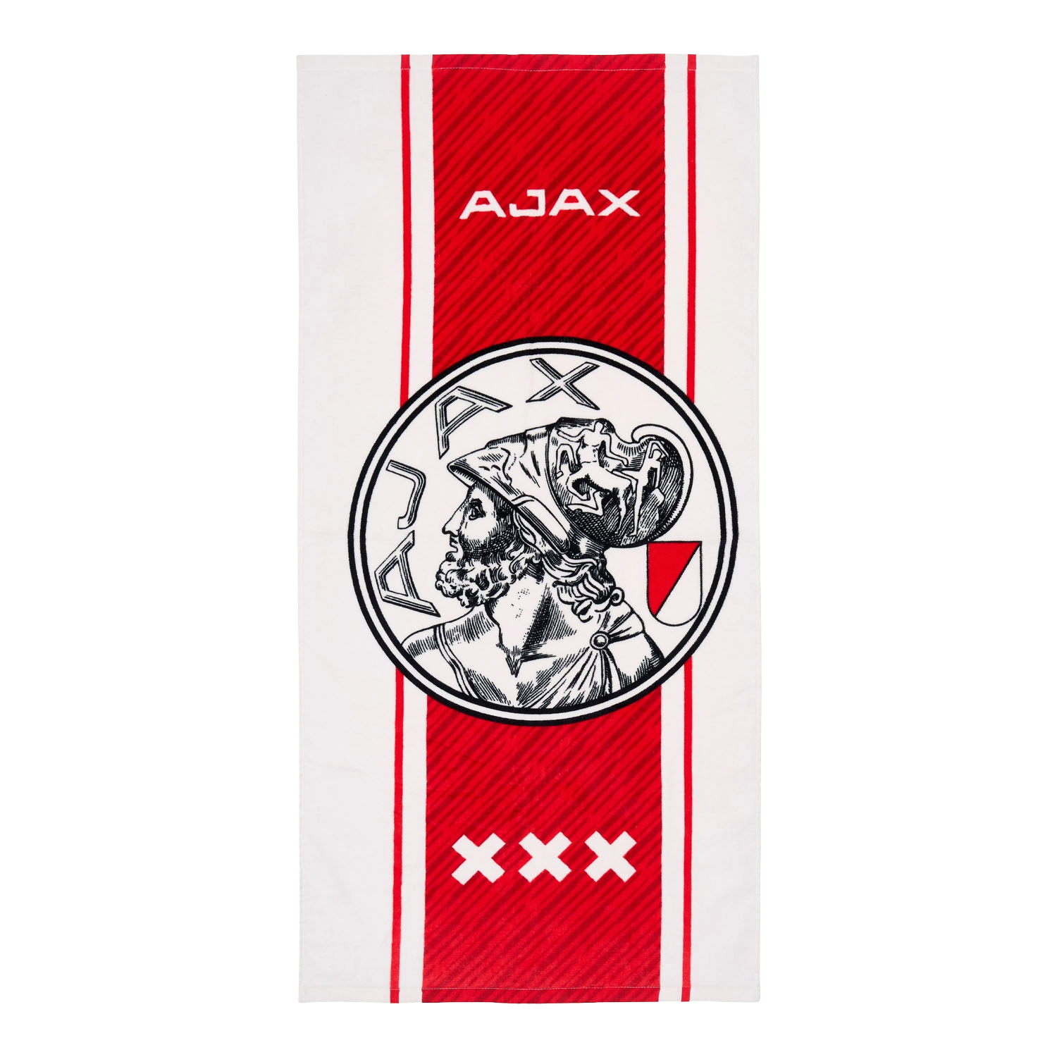 Ajax-towel white red white 50x100 cm 1