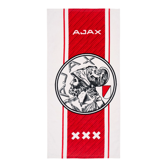 Ajax-towel white red white 50x100 cm 1