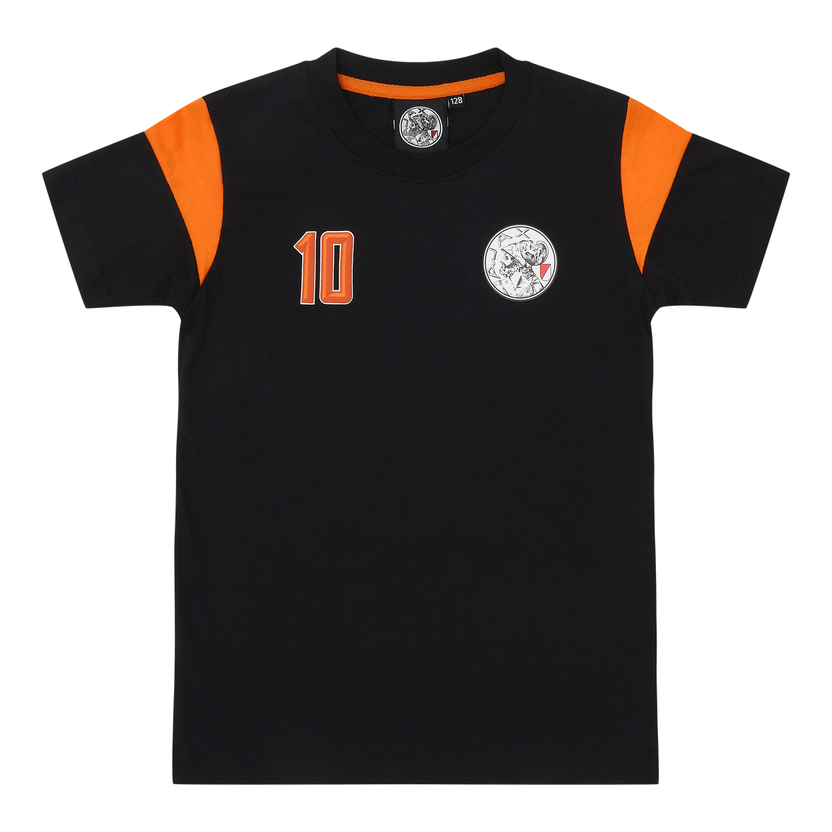 Ajax-t-shirt black orange junior 4