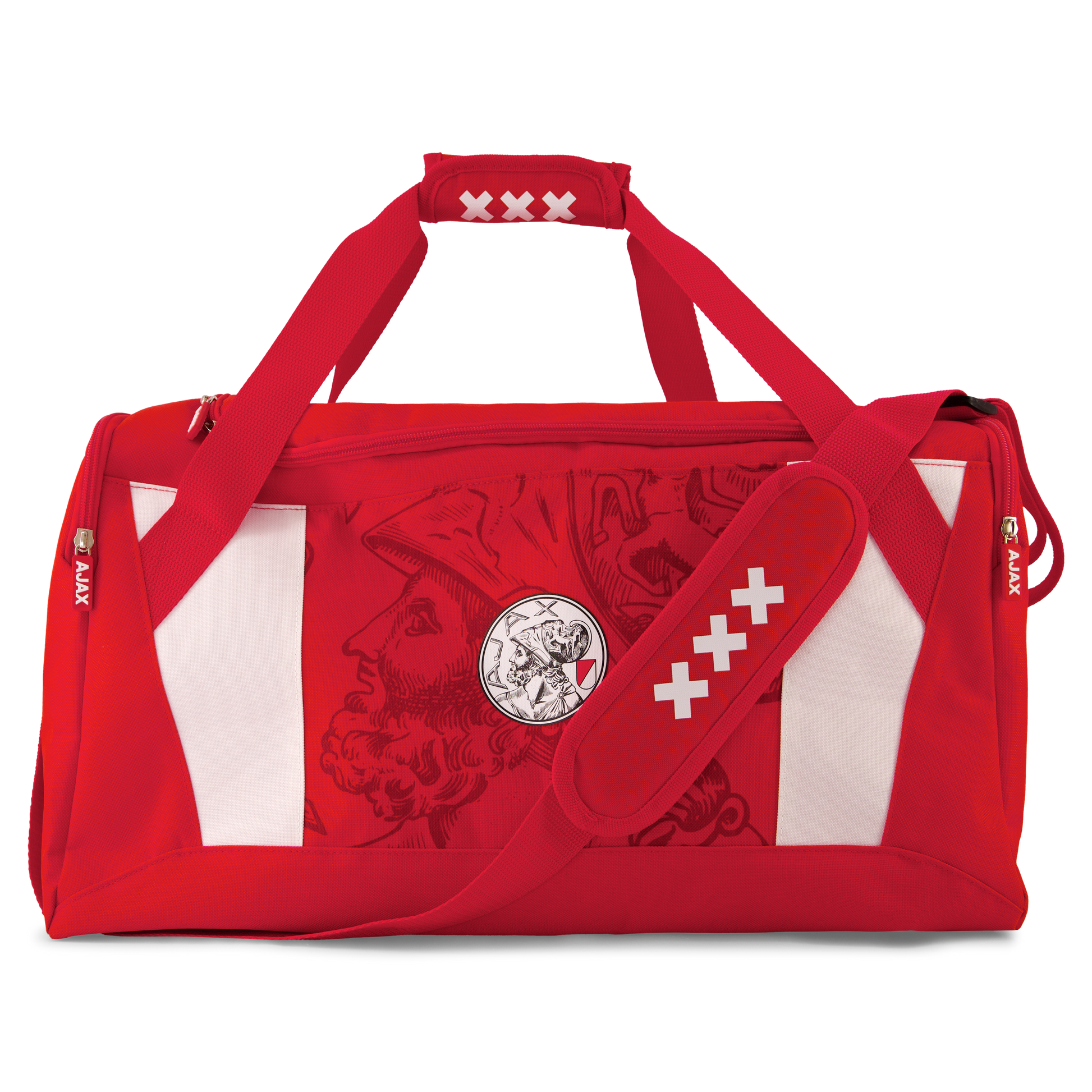 Ajax-sports bag white red white 1