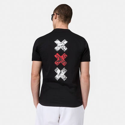 Ajax-t-shirt black crosses senior 1