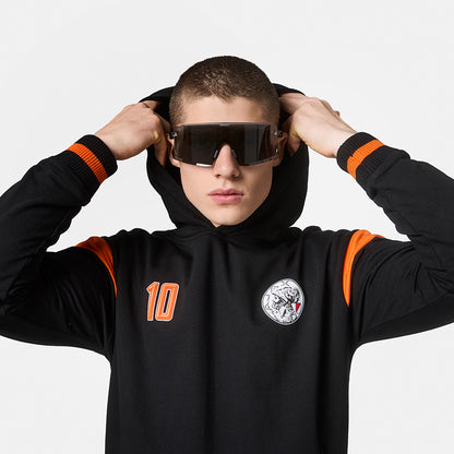 Ajax-hooded sweater black orange senior 2