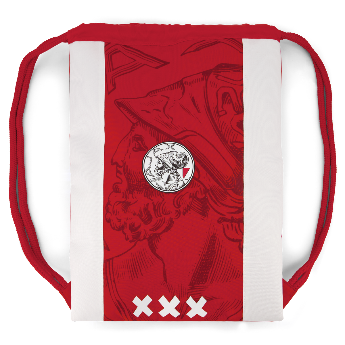 Ajax-gymbag white red white 1